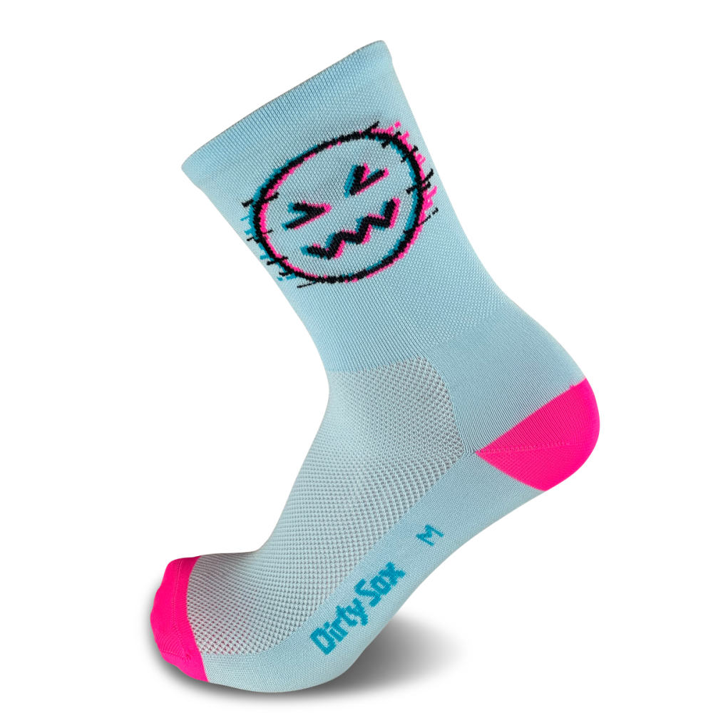 DirtySox Hammer Time - Velosocken - Arctic Blue - 20cm