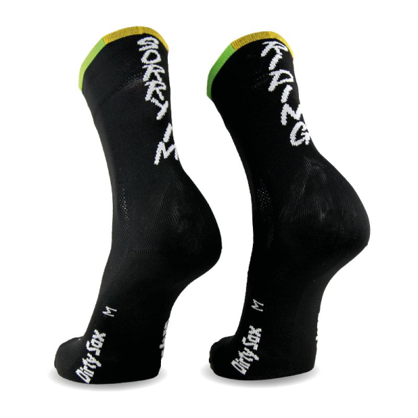 DirtySox Sorry I'm Riding - Velosocken - Schwarz - 15 cm