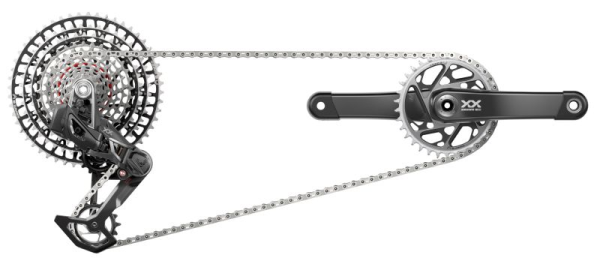 SRAM XX SL Eagle T-Type AXS Groupset 170 34Z, RD, Controller, Kette, Kassette