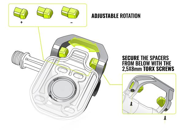 magped ROAD2 Stahl Achse Magnetpedale