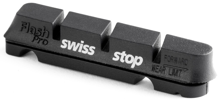 SwissStop FlashPro Shimano/SRAM Road Alu, Pack à 2 Paar, Original Black