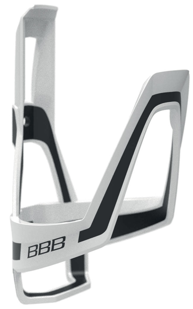 BBB Bidonhalter Dualcage weiss-schwarz matt, Composite 37g, inkl. Inoxschrauben
