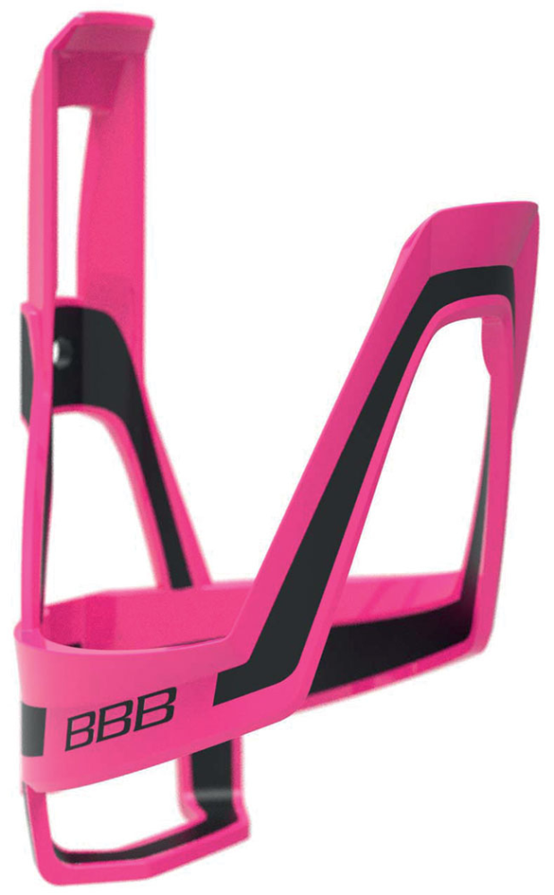BBB Bidonhalter Dualcage magenta-schwarz matt, Composite 37g, inkl. Inoxschrauben