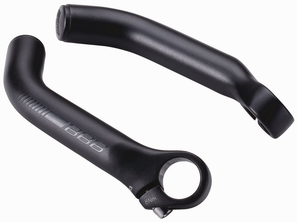 BBB Lenkerhörner Classic 150mm schwarz matt, Alu geschmiedet 144g