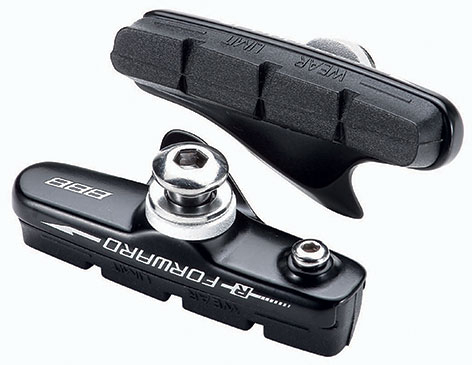 BBB Bremsschuh Roadstop Shimano/Sram Road Cartridge, schwarz, 2 Paar