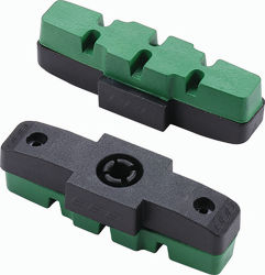 BBB Bremsschuh E-Bikes HS11/-22/-33 2 Paar schwarz-grün, optimierte Bremsleistung