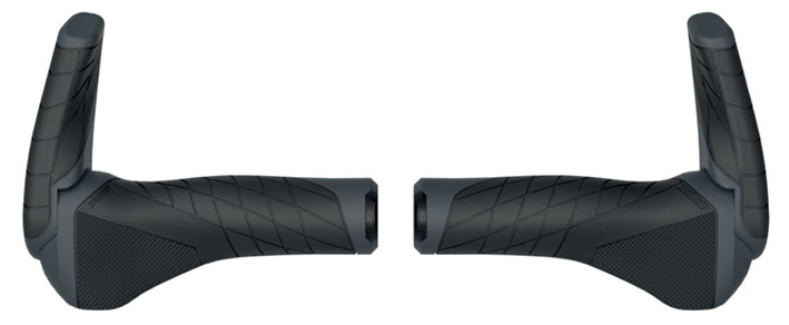 BBB Ergogriff 133mm, Barend 85mm sw/grau
