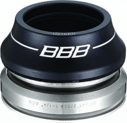 BBB Steuersatz 1.1/8-1.1/4" Ø41.8-46.8mm, 45°x45°, CrMo, integriert, tapered