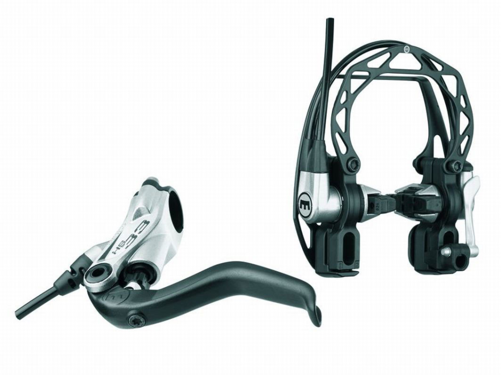 Magura HS33 R silber, 2-Finger Hebel, links/rechts verwendbar, Einzelbremse (VE  : 1 Stück)