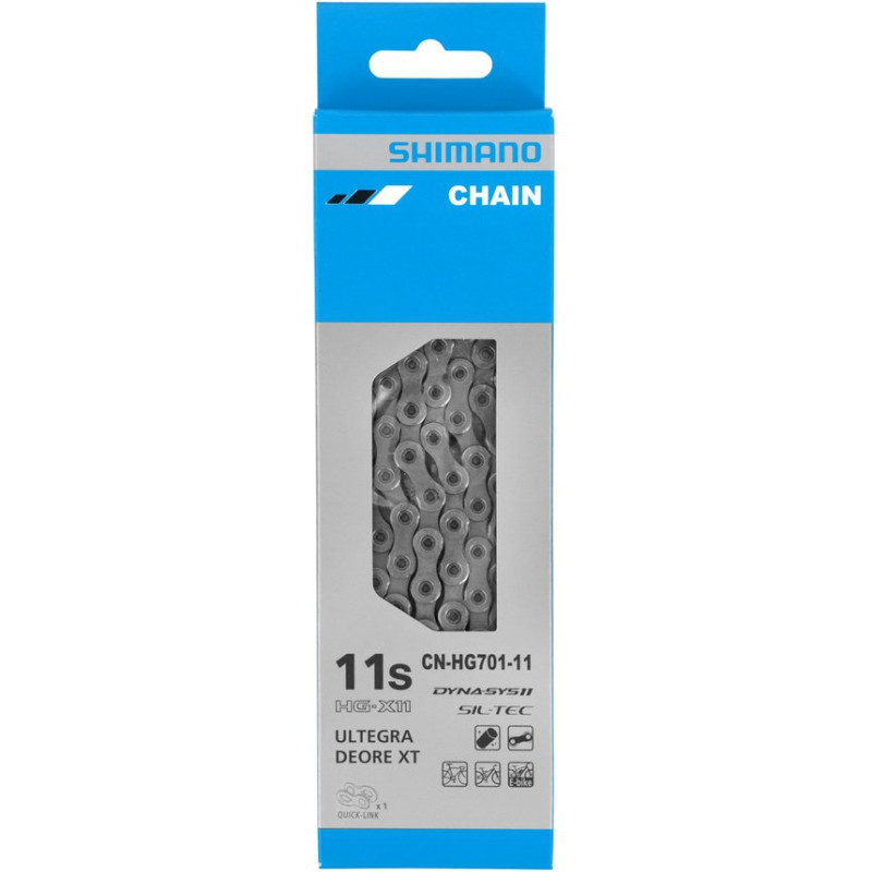 Shimano Ultegra/XT Kette  mit Kettenschloss, CN-HG70111116Q,  11-fach  E-Bike kompatibel