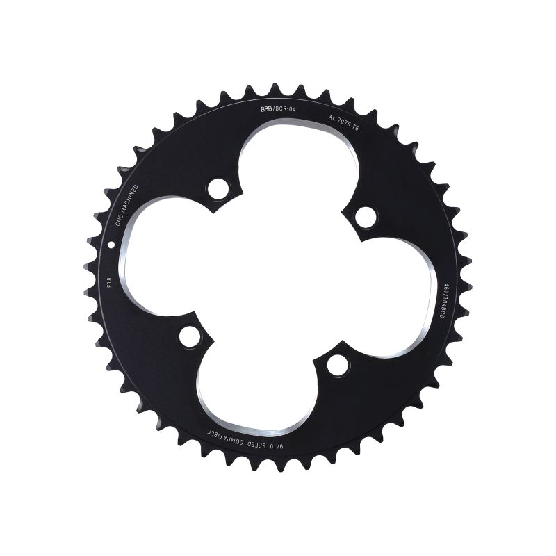 BBB BBB Kettenblatt Round About 4 BCR-04, 34 Zähne, 104mm, schwarz