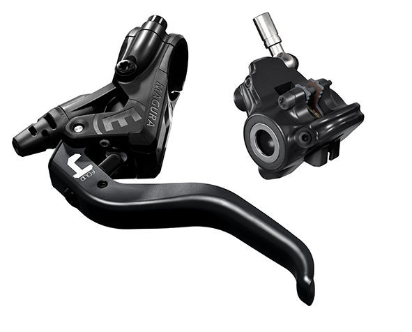 Magura MT4 FM, 2-Finger Aluminium-Leichtbau-Hebel , links/rechts verwendbar, 2.200 mm Leitungslänge, Ein...