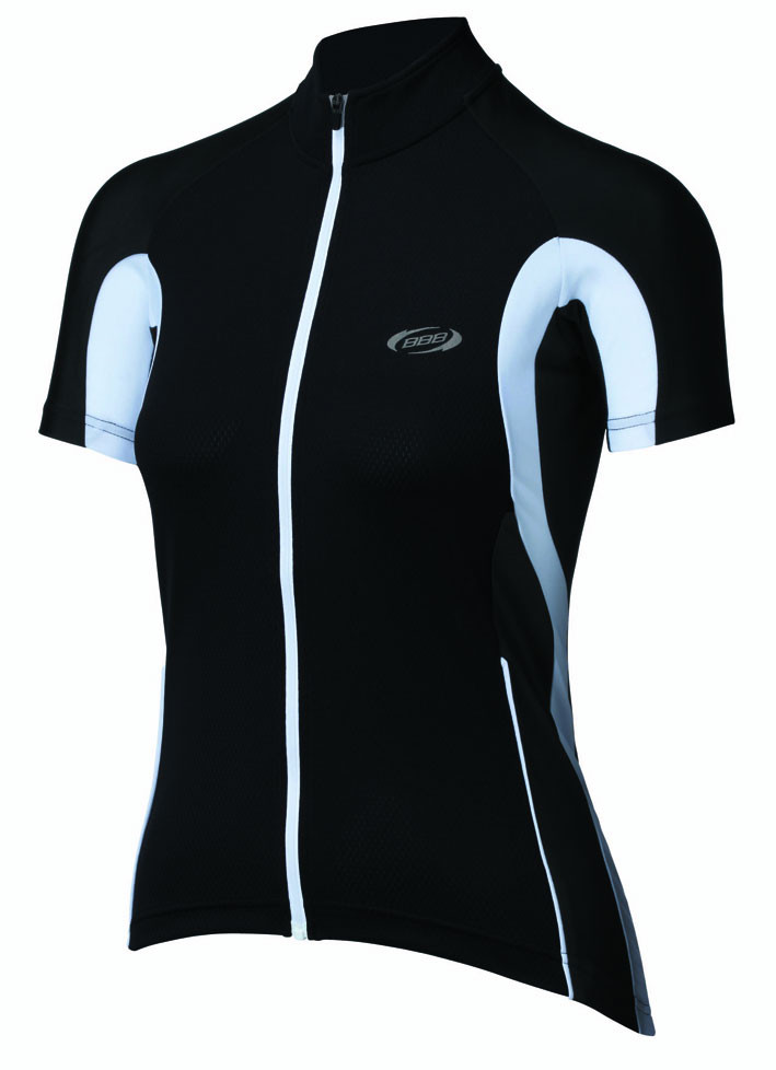 BBB Trikot kurz Damen Powergirl schwarz-weiss, XL