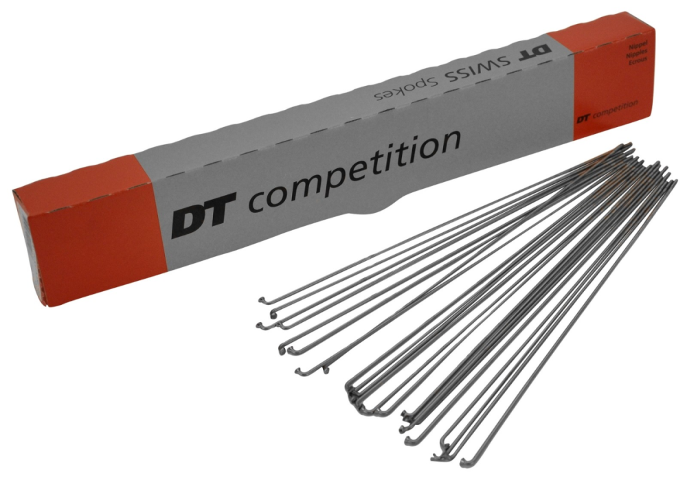 DT Swiss Speichen Competition 270mm silber, 2,0/1,8mm, ohne Nippel, Karton à 100 Stk.