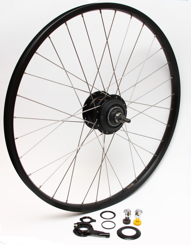 Tern Rear Rim Set, 24 x 28H, Shimano Nexus 7S 130 mm (Black)