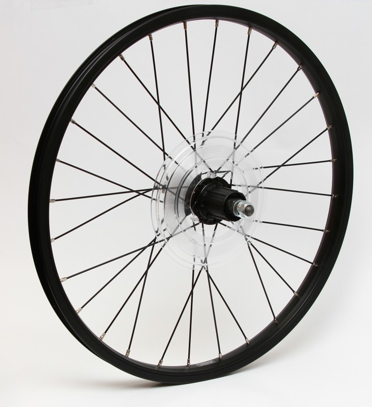 Tern Rear Rim Set, 20 x 28H, Formula 8 S Hub 130 mm (Black)