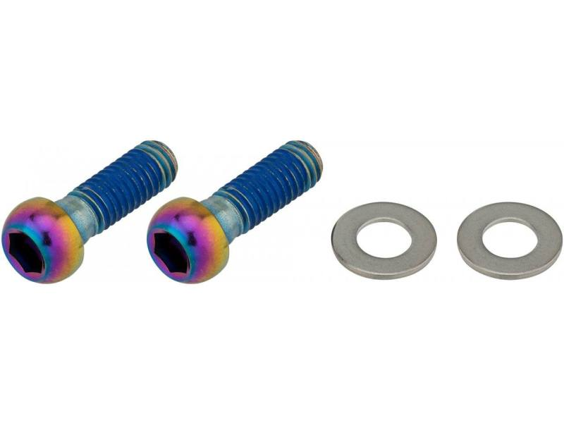 SRAM Befestigungsschraubenkit Stahl 18mm, Rainbow Oil Slick