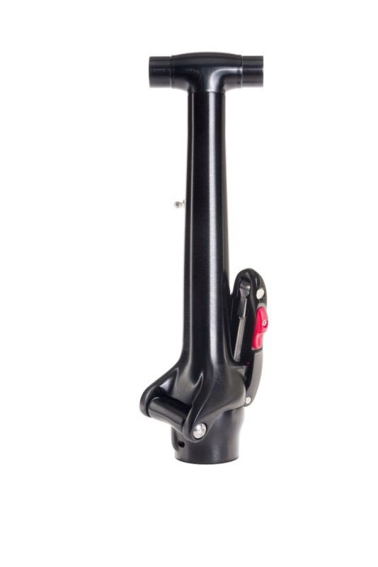 Tern HANDLEPOST, PHYSIS T-BAR 3D,W/ LATCH KIT BRUSHED BLACK, l:290, 12 DEGREE