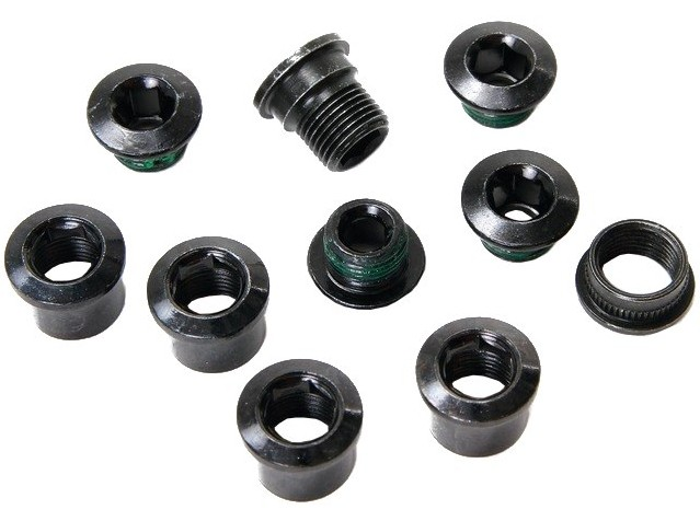 SRAM CHAINRING BOLT KIT RED QUARQ HB 5STL BLK SRAM