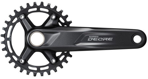 Shimano Deore 21 Kurbel 175mm 1x10/11 32 Zähne, FC-M51001EXA2, schwarz, Kettenlinie