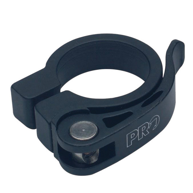Pro Sattelklemme Road/MTB Alu mit Schnellspanner 31.8 mm schwarz