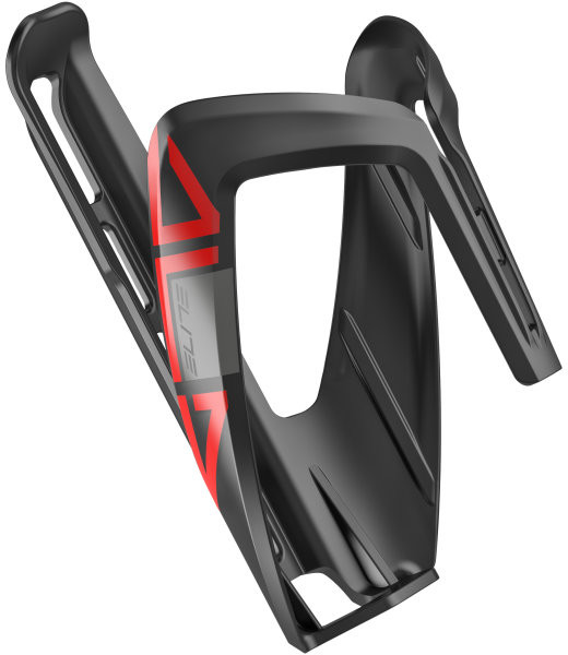 Elite Bidonhalter Ala 74mm, schwarz/rot glanz