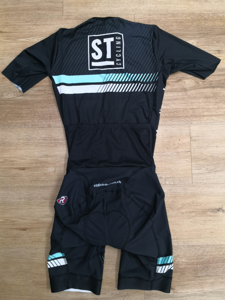 ST Cycling Triathlon Einteiler Aero mit Ärmel und Front-RV