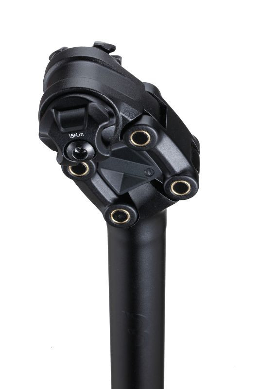 BBB Gefederte Stütze Ø31.6x400mm schwarz mat gegen Schläge/Vibrationen, Kautschuk