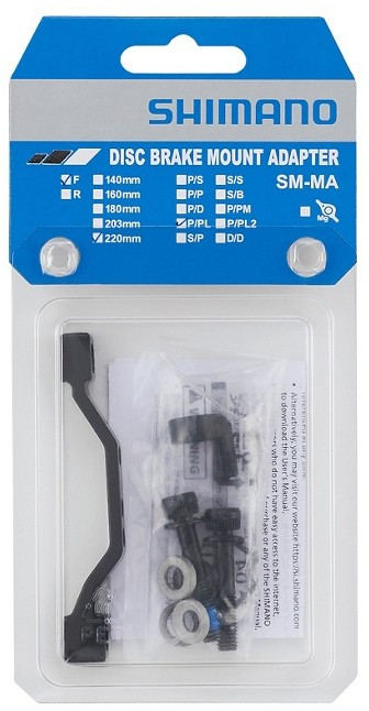 Shimano Adapter SM-MA Postmount 203mm : Postmount 220mm Vorne/Hinten Box
