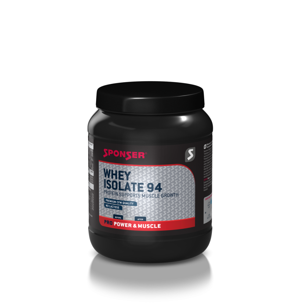 Sponser Whey Isolate 94 - Glutenfrei Laktosefrei Whey Proteine Proteinpulver, Caffè Latte, Dose 850g