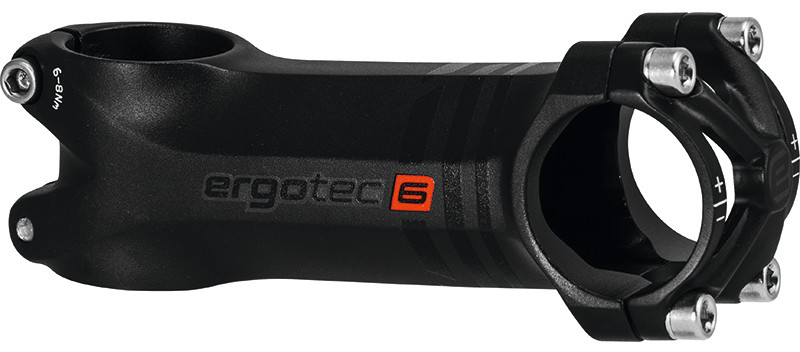 Vorbau Piranha 80mm, Level 6, schwarz sand, 31.8mm, 6°