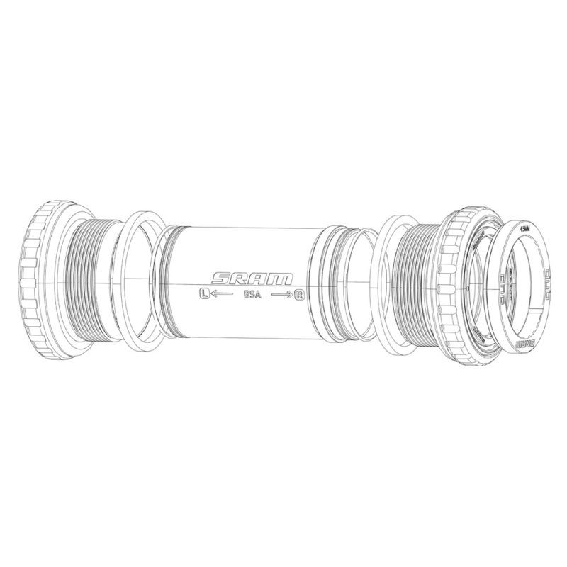 SRAM BOTTOM BRACKET SPACER KIT DUB MTB/ROAD V3