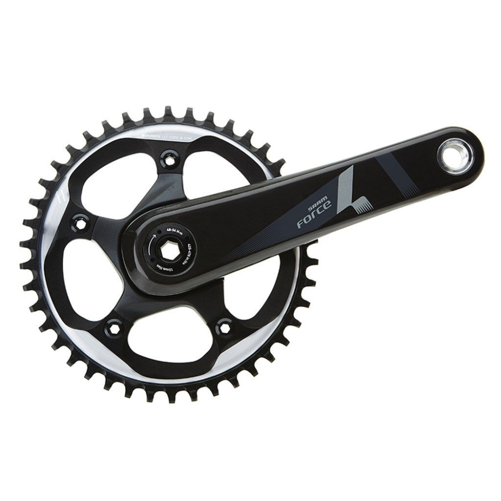 SRAM Crankset Force 1   GXP natural carbon,170mm/42t