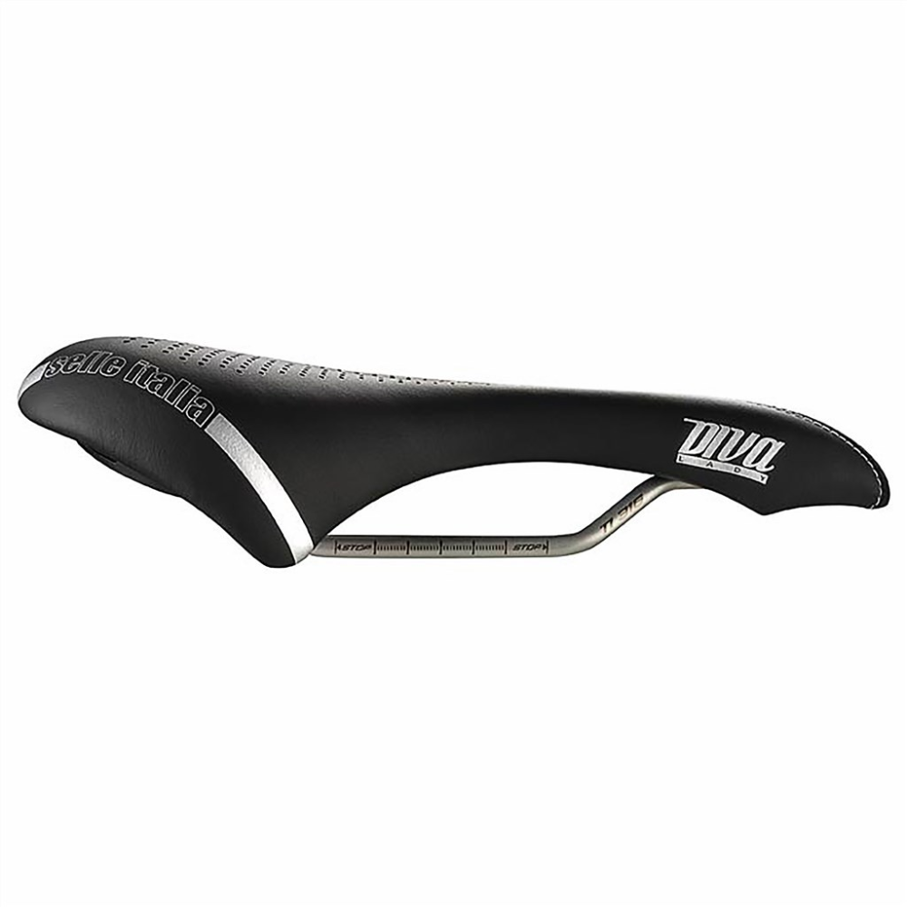 Selle Italia Diva Gel TI 316 Superflow black,S3