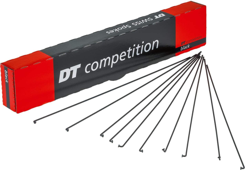 DT Swiss Speichen Competition Race 252mm schwarz, 2,0/1,6mm, ohne Nippel, Karton à 100 Stk.