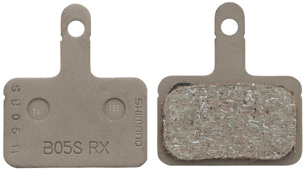 Shimano Deore 23/Alivio 23 Disc Bremsbelag Harz B05S-RX, BP-B05SRX, Paar, Stainless