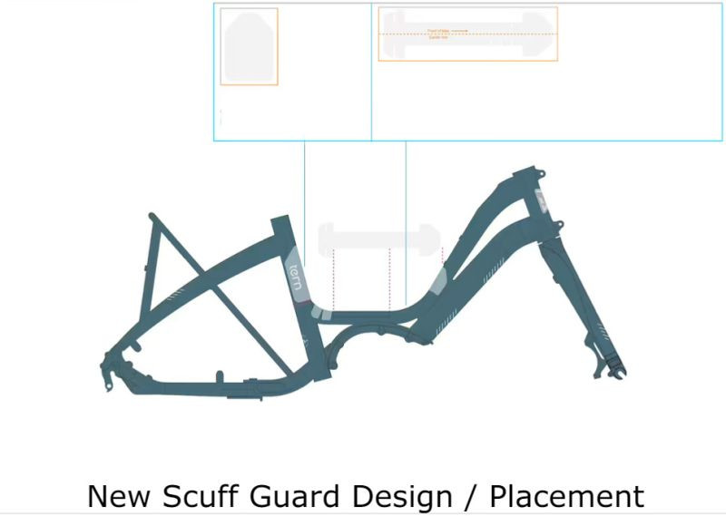 Tern TERN Sticker, NBD Scuff Guard, Rahmenschutzkl