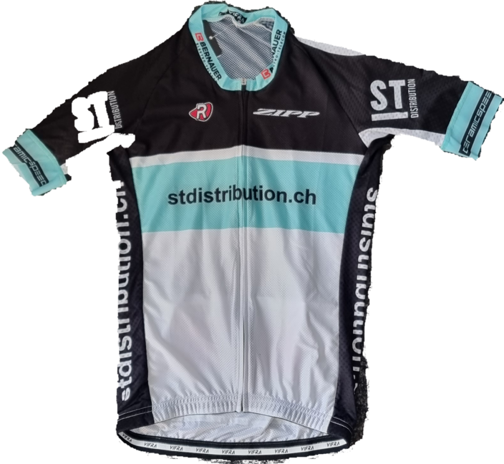 ST Cycling ST Trikot Kurzarm , white celeste