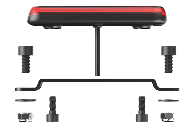 Knog Rücklicht Blinder E RH 50 Gepäckträgermontage 50 und 80mm