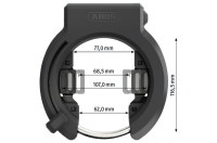 ABUS Rahmenschloss Granit XPlus 6950M NR ohne Halter & Kette 6KS/100 mit Sattelt