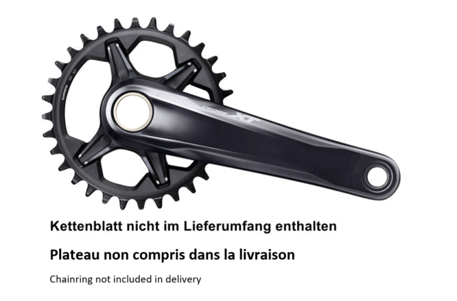Shimano Kettenradgarnitur XT FC-M8120 ohne Kettenblatt CL: 55 mm, 175