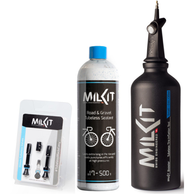 Milkit Road/Gravel Tubeless Set, 55mm Ventile