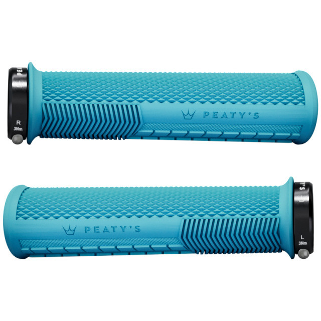 Peaty's Lenkergriffe Monarch Grip Knurl Thin, Grau