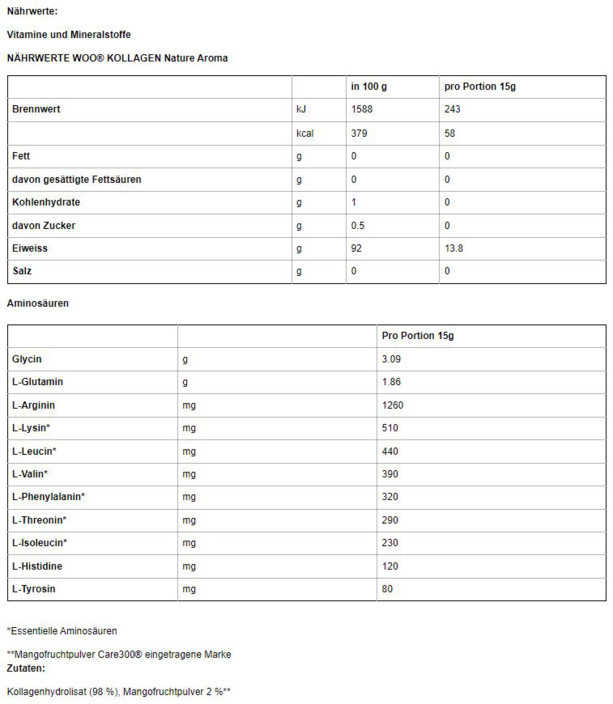 WOO Amino/30 Portionen à 7g