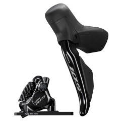 Shimano 105 DI2 22 DISC Brake Set VR 1000mm, 140mm/160mm Rotor, BR-R7170, FLAT MOUNT mit SM-BH90 schwarz