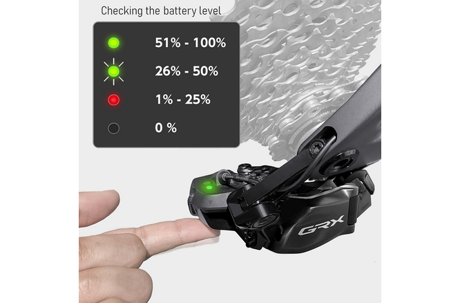 Shimano Schaltwerk GRX RD-RX825 Di2 12-Gang