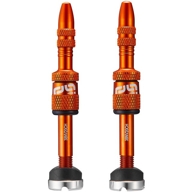 Ethirteen Tubelessventil Quickfill Gen2 Aluminium , 2 Stk 23-31mm, Orange
