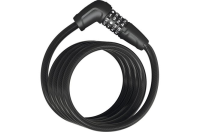 ABUS Spiralkabelschloss Numero 5510C/180 Code mit Halter SCMU 5C schwarz