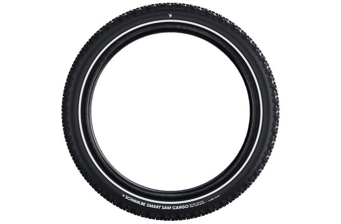 Schwalbe Pneu Smart Sam Cargo 26x2.35 Addix E starr mit Reflexstreifen black