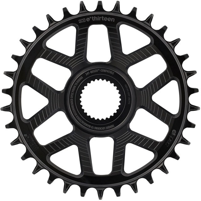 e*thirteen Ethirteen Kettenblatt Helix R e*spec Direct Mount 11/12 fach Bosch Gen4 Aluminum CL 53mm schwarz, 32